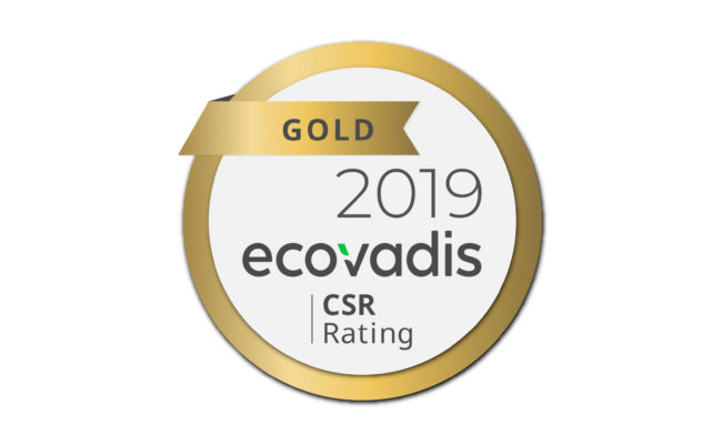 OLVEA – Ecovadis – Gold CSR Rating – 2019