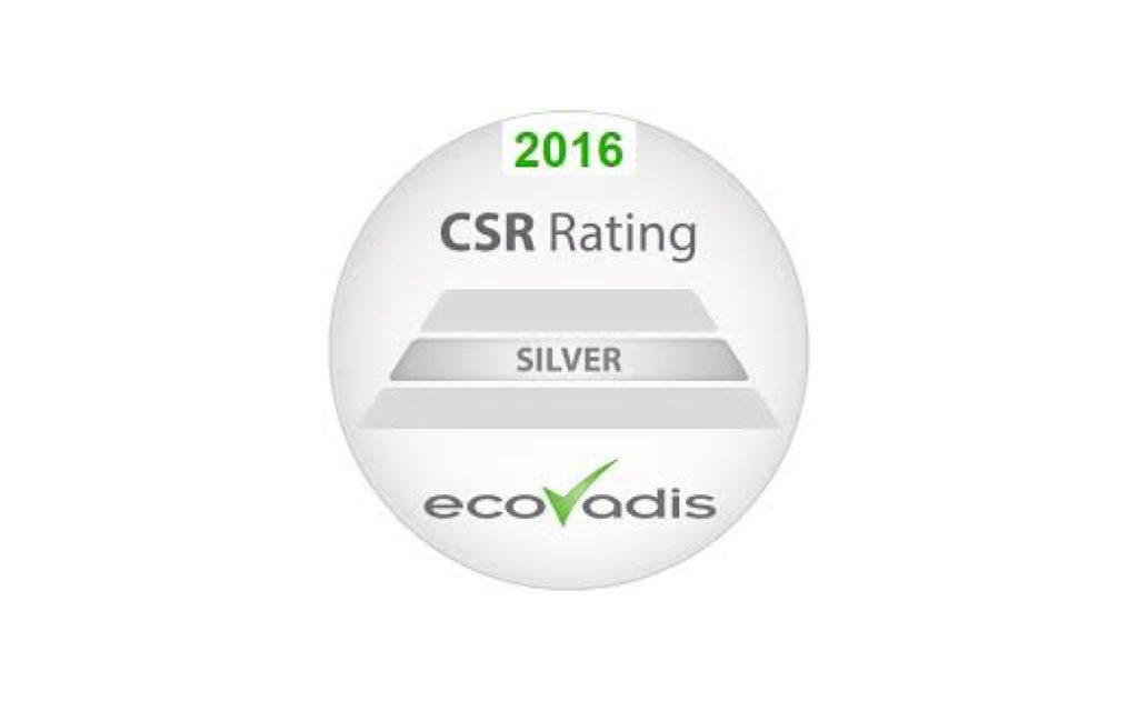 OLVEA - Ecovadis - Performance RSE - Silver score - 2016