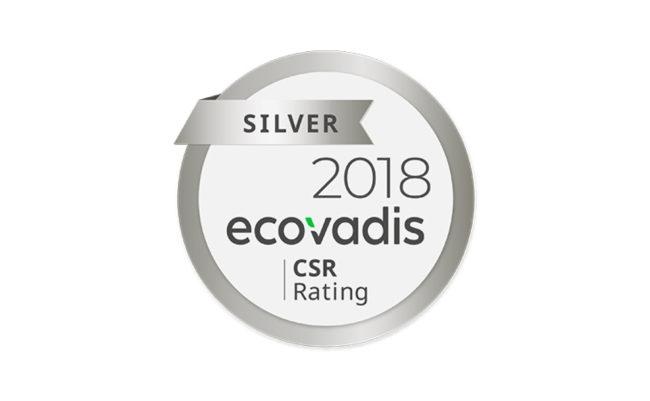 OLVEA – Ecovadis – Silver CSR Rating – 2018