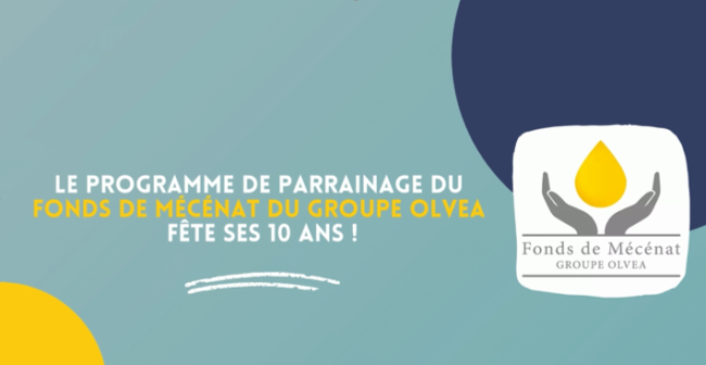 10 ans de Parrainage du Fonds de Mécénat du Groupe OLVEA 10 ans de Parrainage du Fonds de Mécénat du Groupe OLVEA